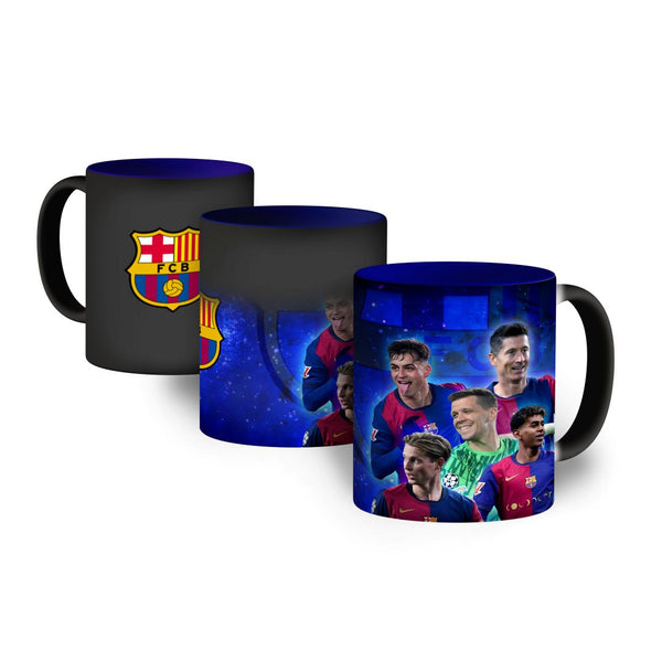 Kubek magiczny 330ml FC Barcelona Niebieski