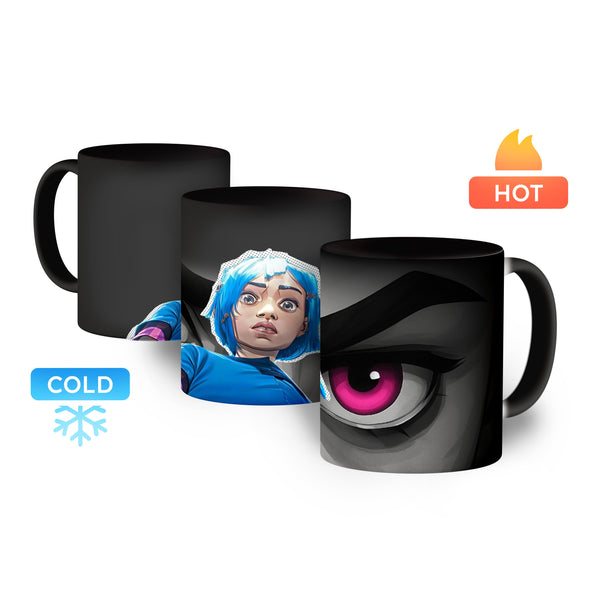 Kubek magiczny 330ml Jinx Eyes Arcane Czarny