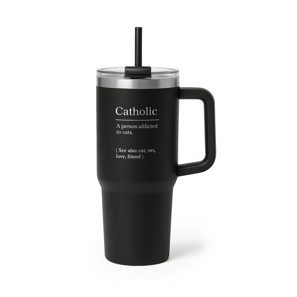 Kubek termiczny z uchwytem 1200ml Catholic