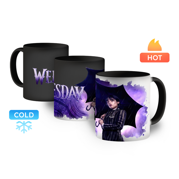 Kubek magiczny 330ml Wednesday 01 Czarny
