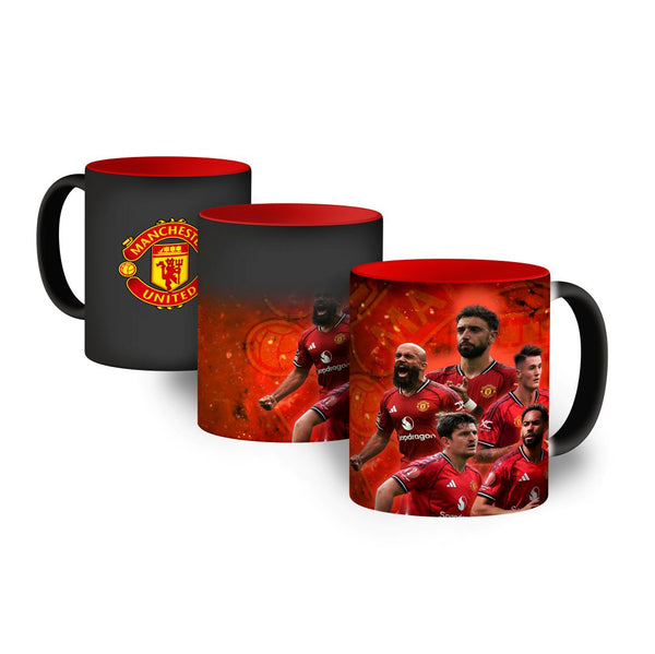 Kubek magiczny 330ml Manchester United Czerwony