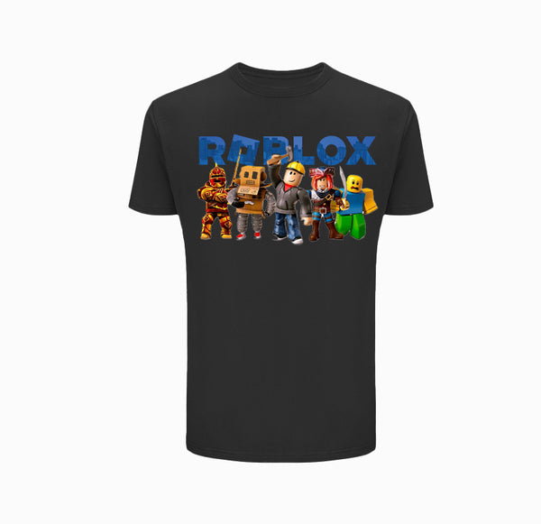 Koszulka dziecięca Roblox 003 Czarny
