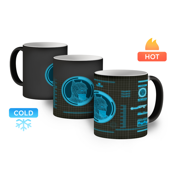 Kubek magiczny 330ml Batman 011 DC Biały