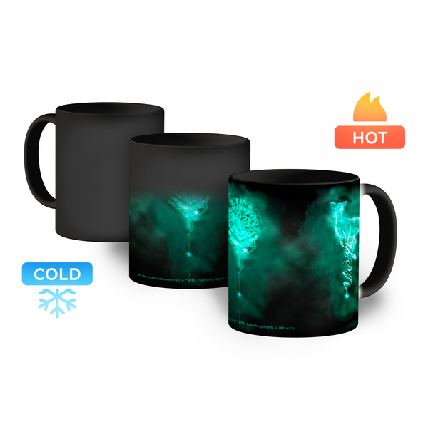 Kubek magiczny 330ml Patronus 001 Harry Potter Czarny