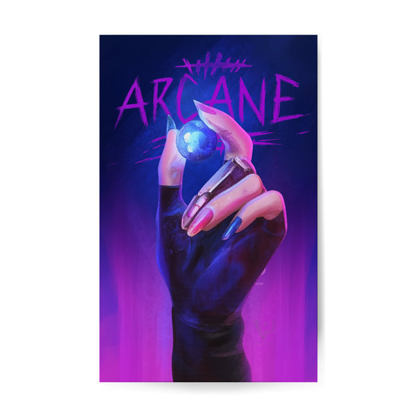 Obraz na szkle akrylowym 80x50cm Kula Hextech Arcane League of Legends