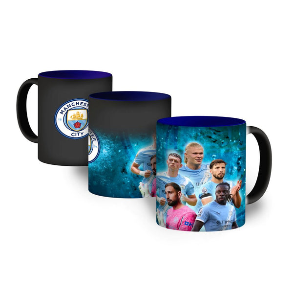 Kubek magiczny 330ml Manchester City Niebieski