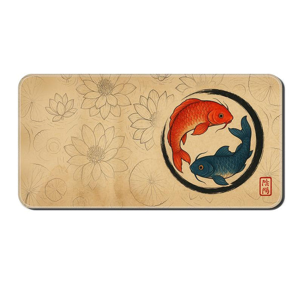 Mata na biurko 80x40cm Ryby Koi