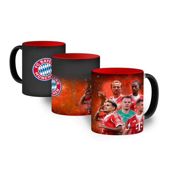 Kubek magiczny 330ml Bayern Monachium Czerwony
