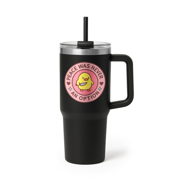 Kubek termiczny z uchwytem 1200ml Peace was never an option