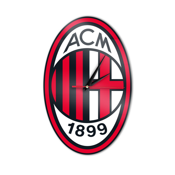 Zegar ścienny z połyskiem AC Milan