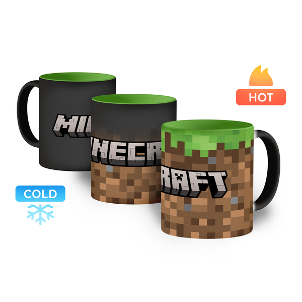 Kubek magiczny 330ml Blok ziemi Zielony Minecraft