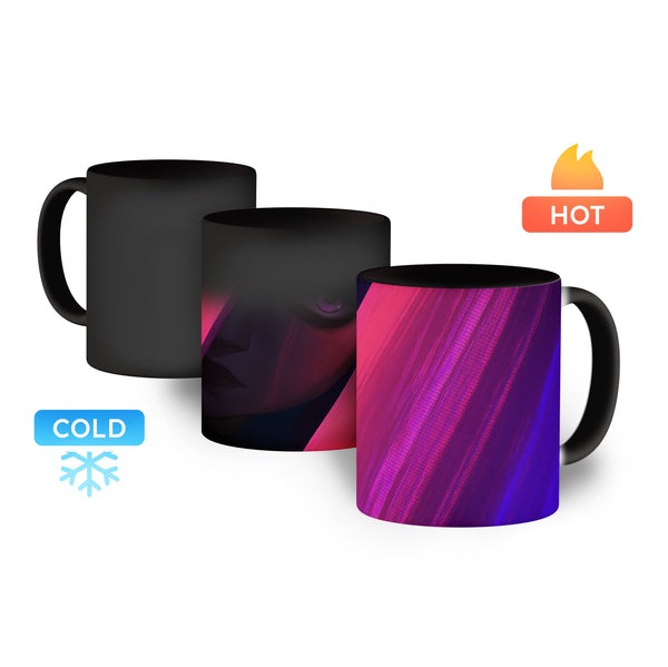 Kubek magiczny 330ml Jinx Glowing Eye Arcane Czarny