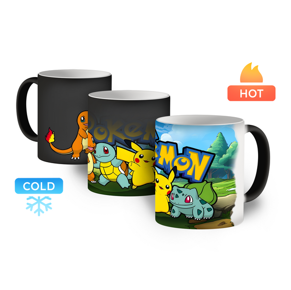Kubek magiczny 330ml Pokemo 001 Biały